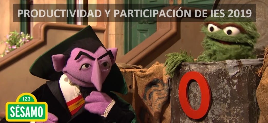 Productividad y participación de IES 2019